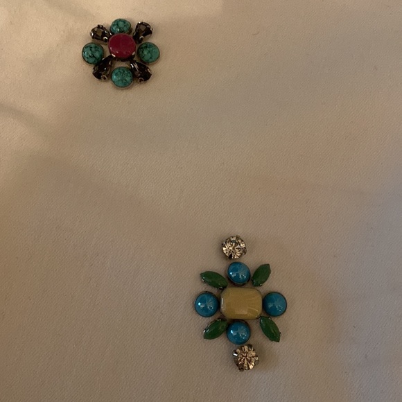 Chico’s So slimming girlfriend ankle white denim jeans w/ daisy stones reg 0/ M - Picture 12 of 13